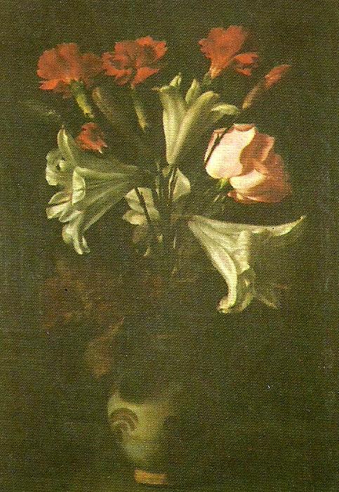 Francisco de Zurbaran flower vase oil painting picture